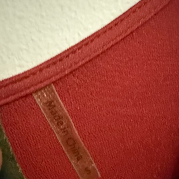 Anthropologie Aratta Pink and Purple Button Front Velvet Burnout Floral Tunic - Picture 6 of 9